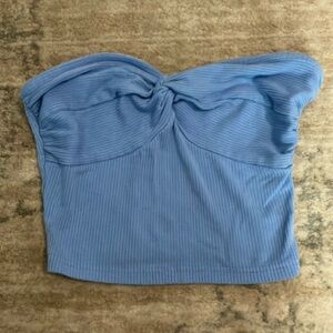 SHEIN size 2 size xs blue cropped tube top